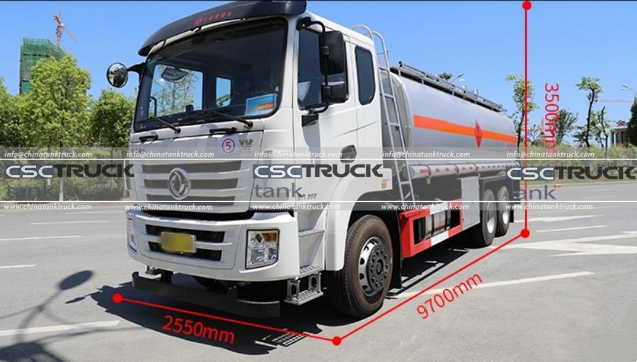 Dongfeng V6P Rear Double-Axle EURO VI 21000L Oil Tanker Lorry, Fully Equipped with Safety Features! (2)