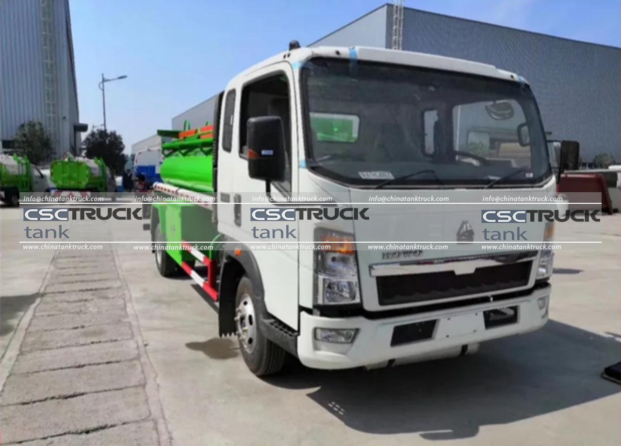 HOWO 3500 Liters Small Fuel Tanker Truck (2)