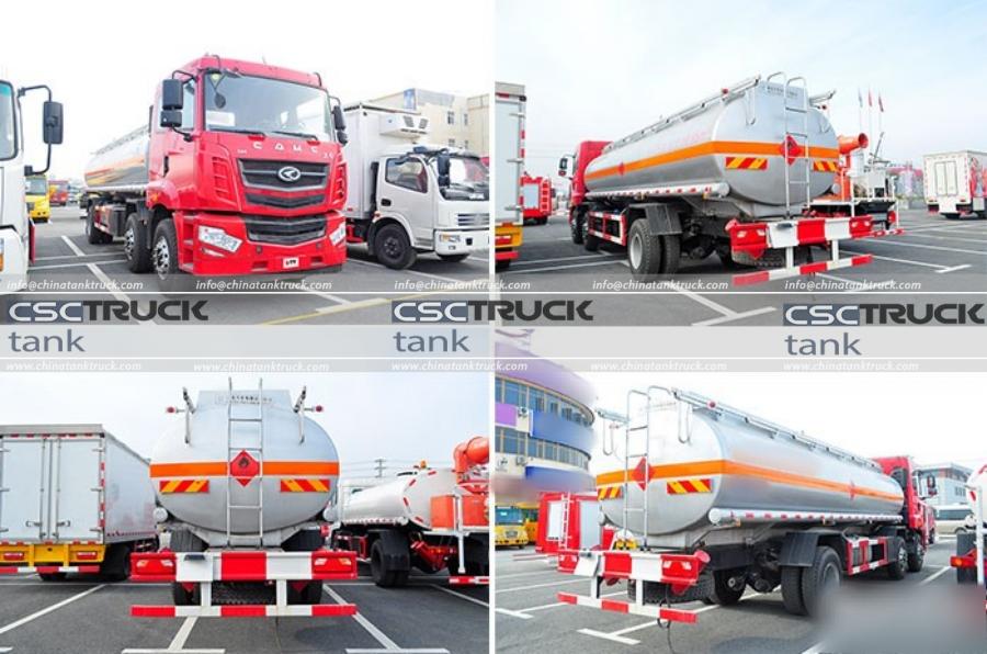 The Appearance of the CAMC Hanma Small Tri-axle Fuel Delivery Truck Review (9)