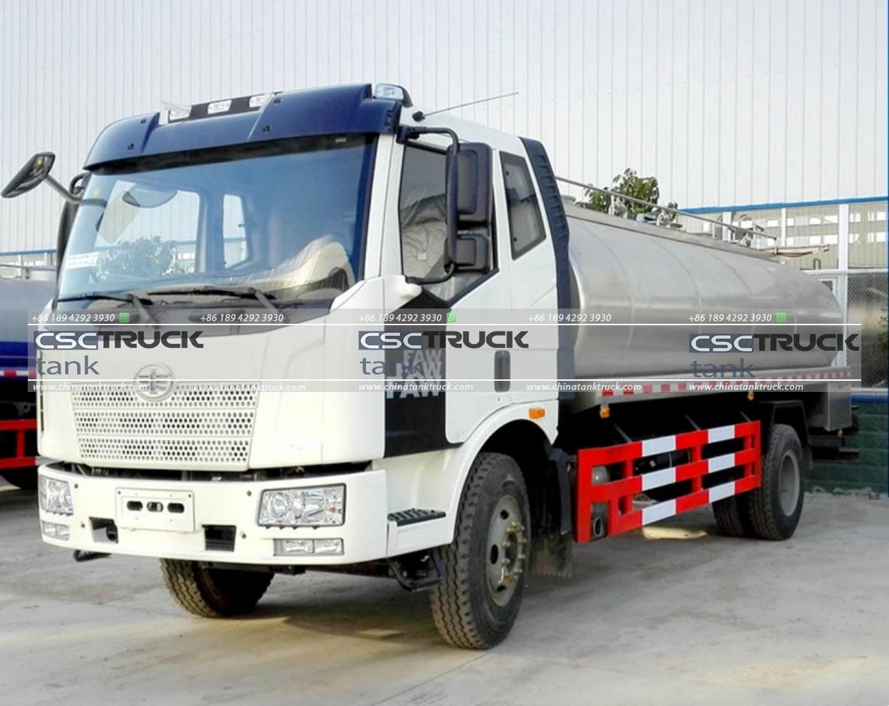 12 CBM Stainless Steel Milk Tank Truck