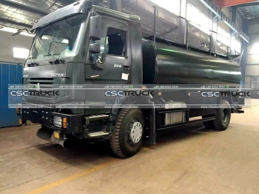 15 CBM Carbon Steel Fuel Tank Truck