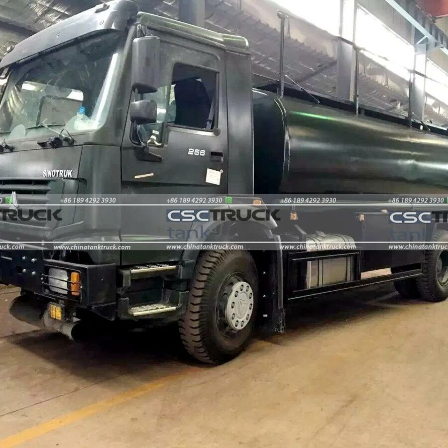 15 CBM Carbon Steel Fuel Tank Truck