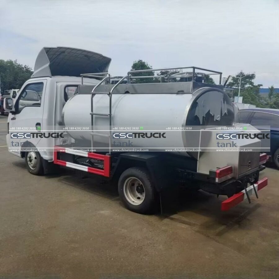 3000 Liters Small Milk Tanker Truck (4)