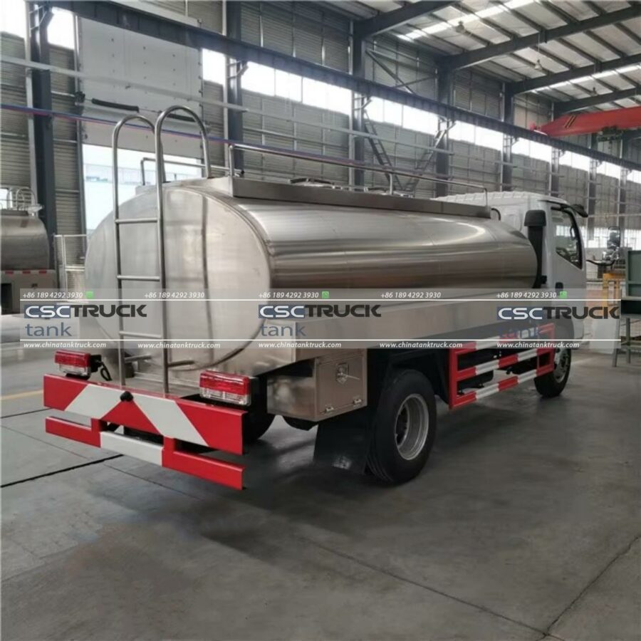 6 Wheelers 5000 Liters Milk Tanker Truck (2)