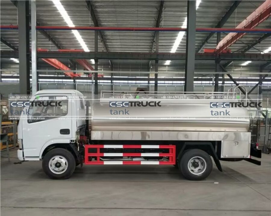 6 Wheelers 5000 Liters Milk Tanker Truck (3)