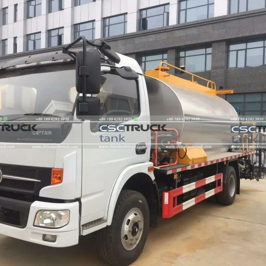 6 Wheelers 6000 Liters Asphalt Tank Truck