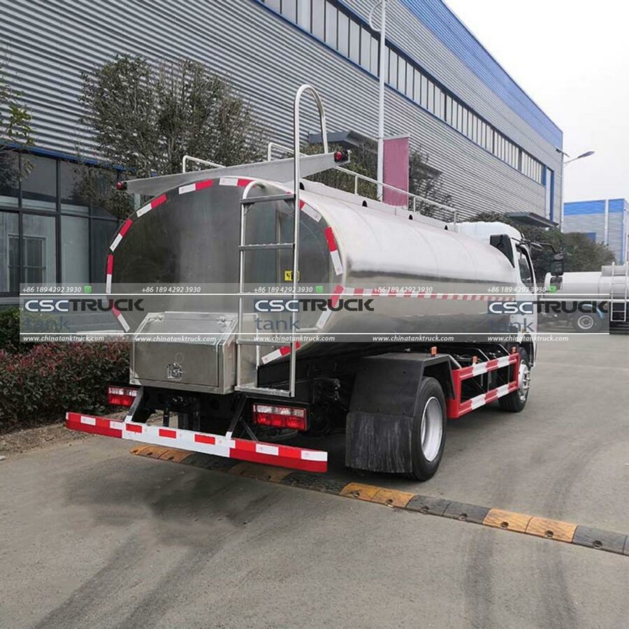 6 Wheelers 9 CBM Milk Tank Truck (4)