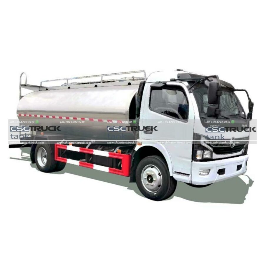 6 Wheelers 9 CBM Milk Tank Truck