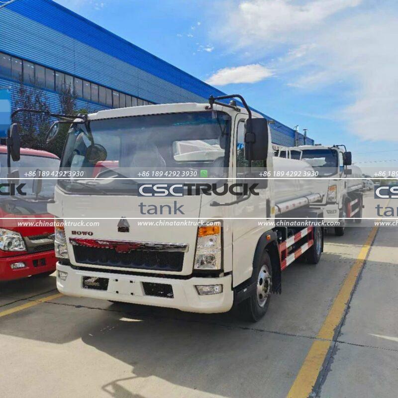 6 Wheelers 9000 Liters Water Tank Truck