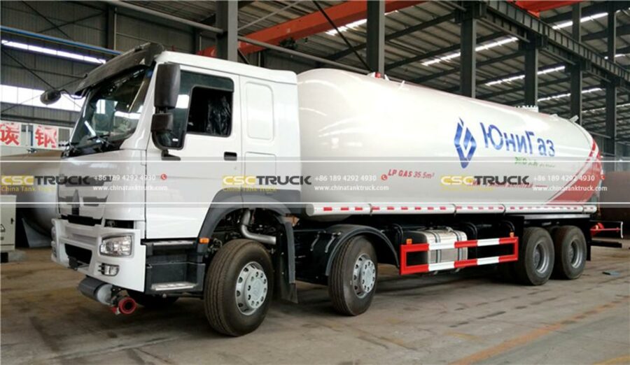 HOWO 15 Ton LPG Bobtail Truck